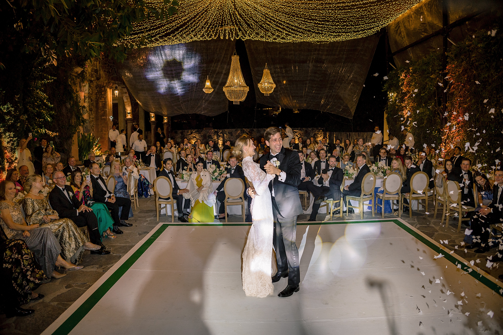 Chloe and Jett first dance at San Miguel de Allende destination wedding