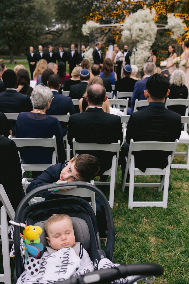 Garden ceremony at luxury wedding venue