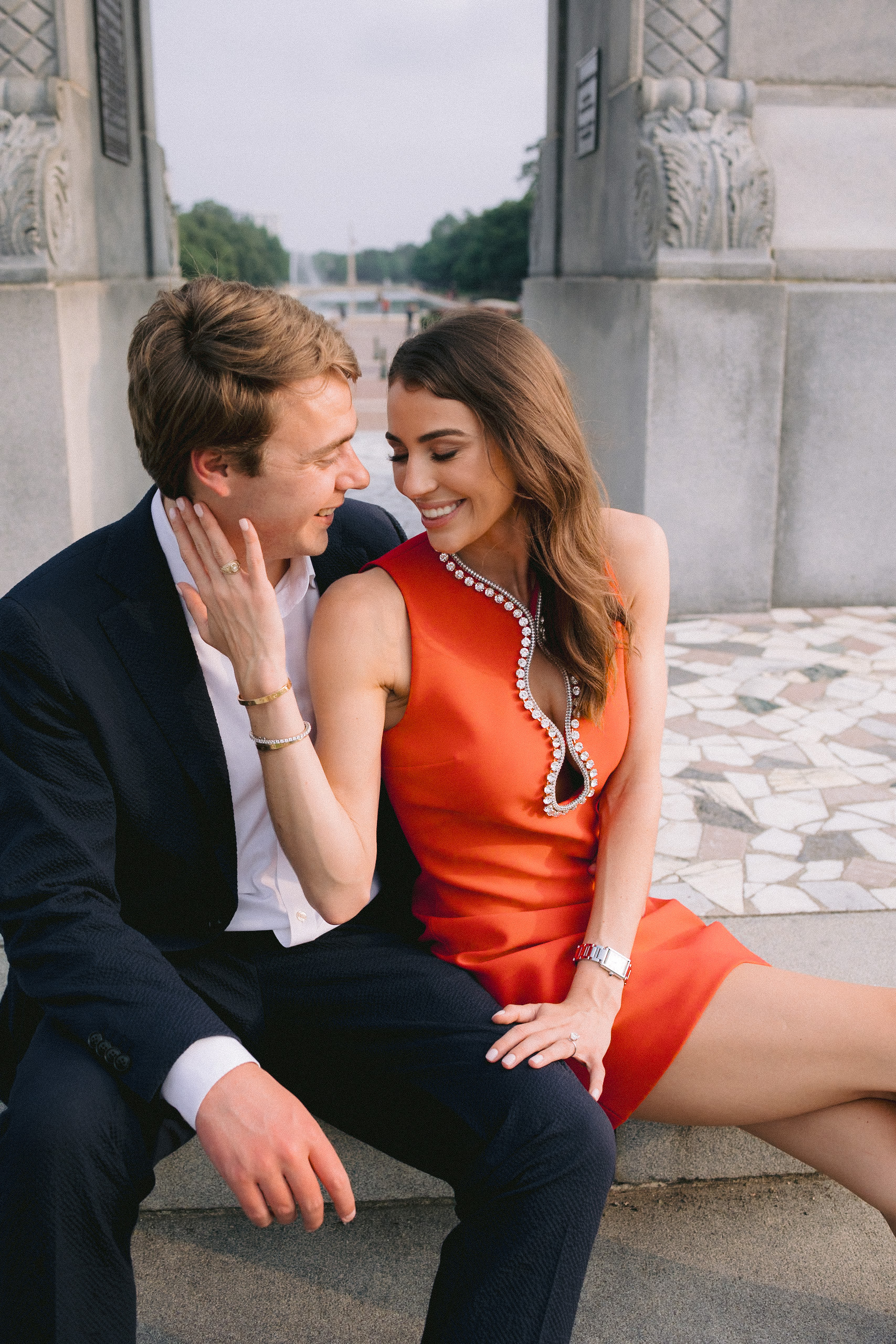 Kirby and Chase engagement session Houston  -  editorial couple portrait