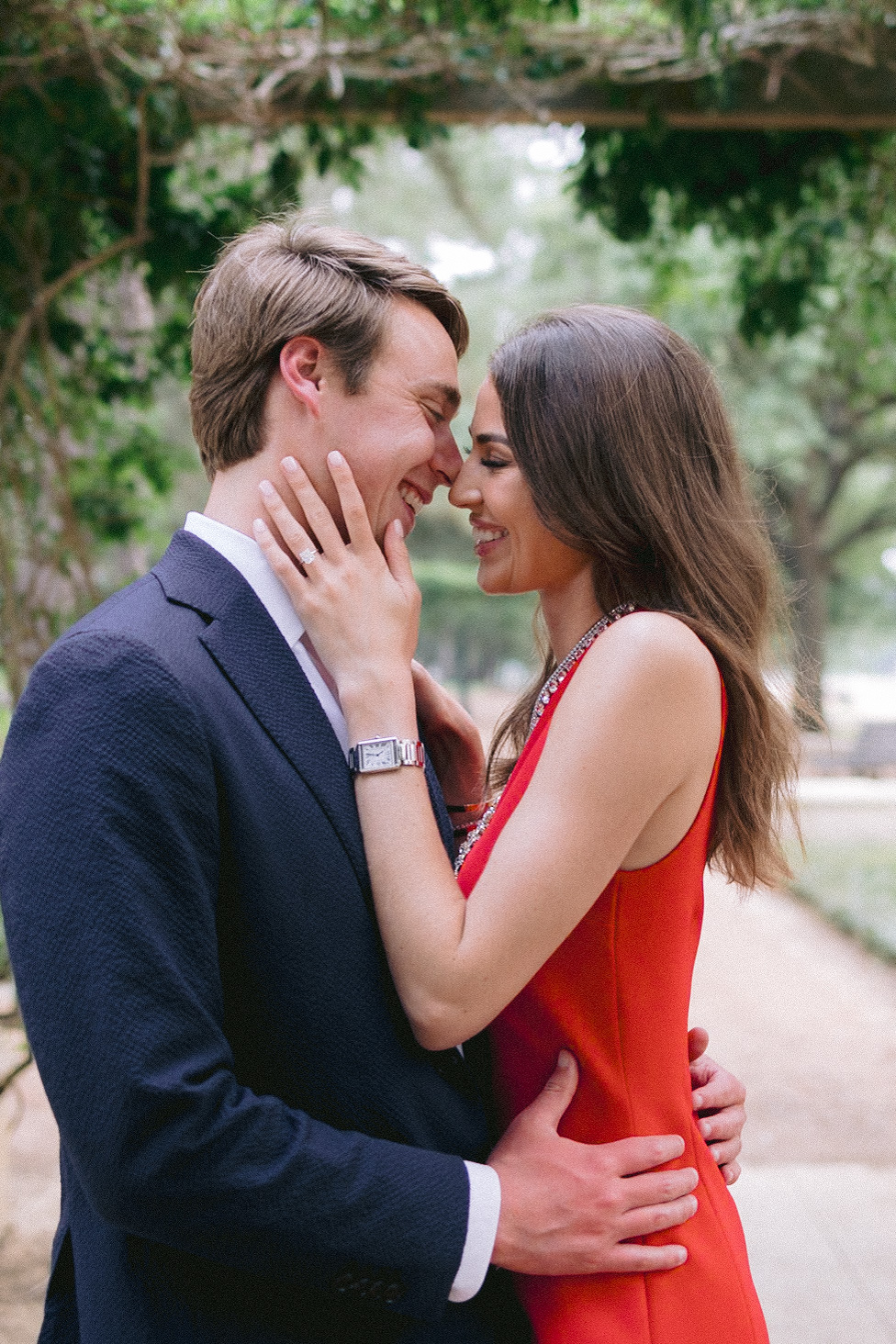 Kirby and Chase engagement portrait in Houston Texas