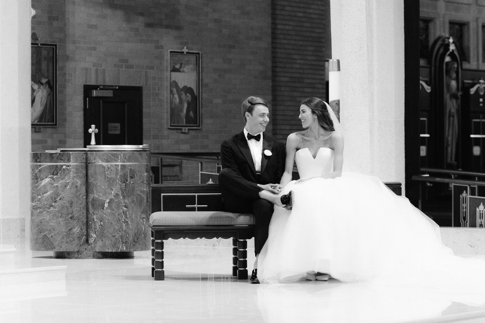 Wedding ceremony at The Houstonian Hotel Houston