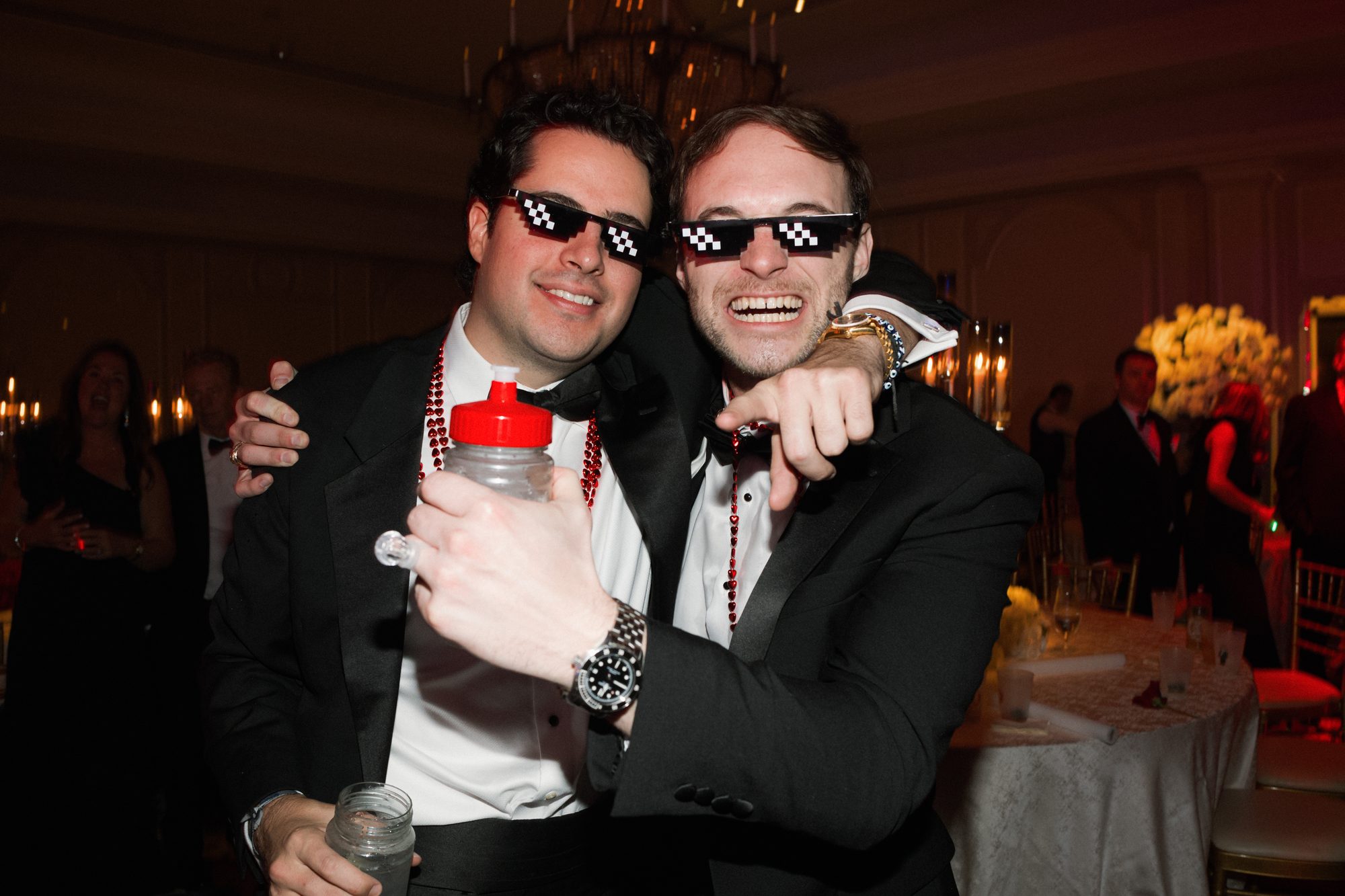 Reception party at luxury Houston wedding