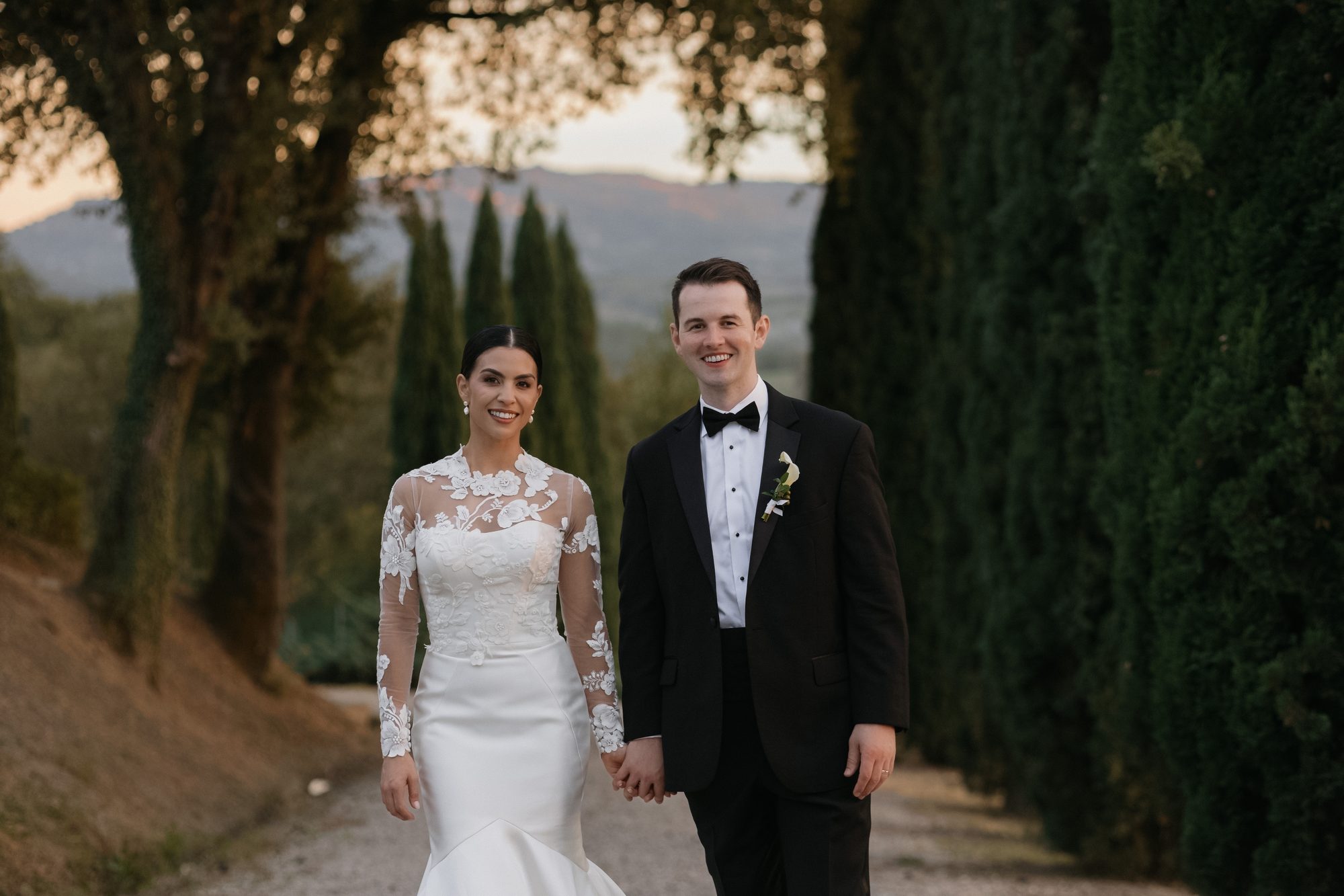 Kaitlin and Ryan at Tuscan wedding