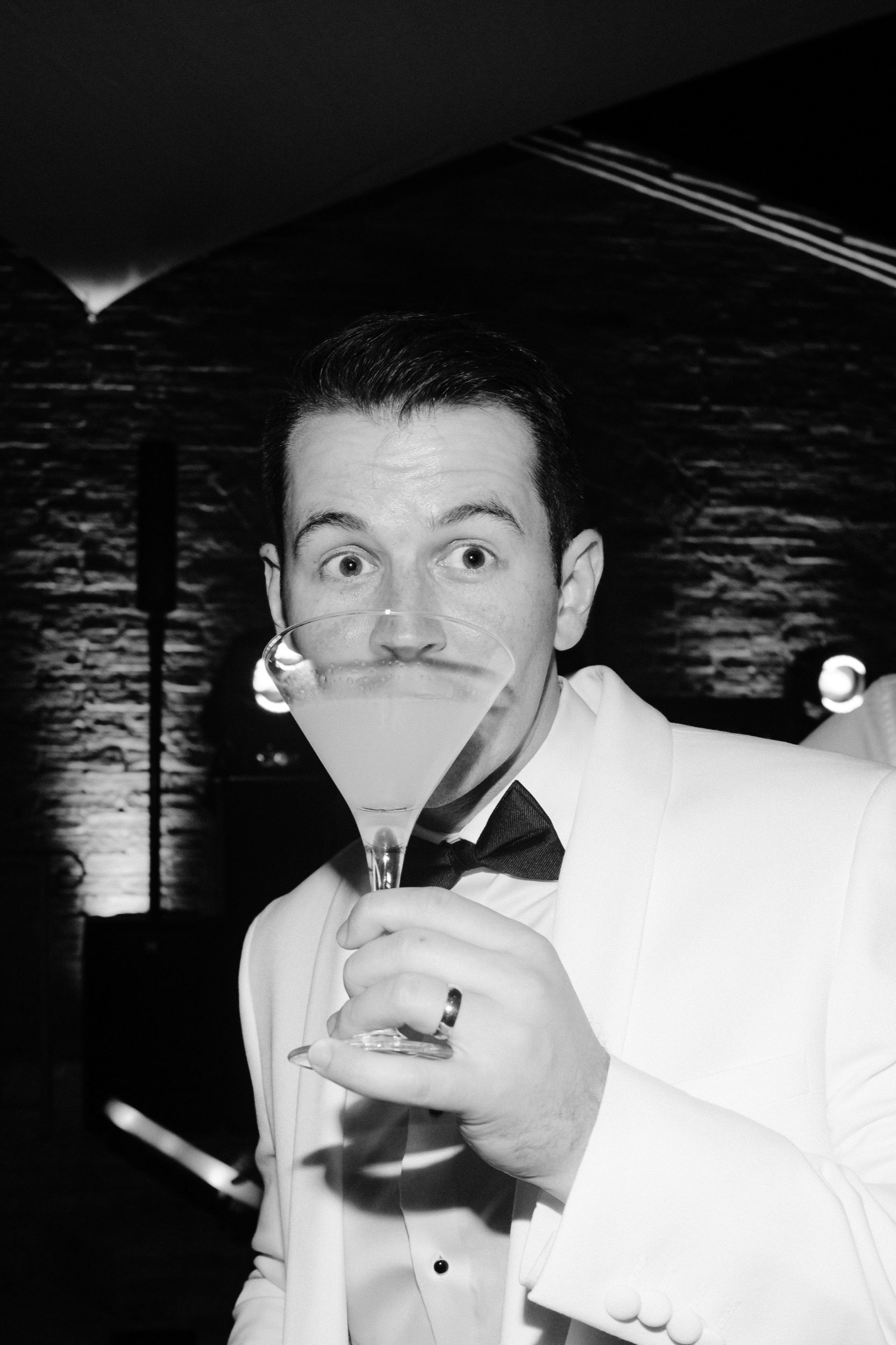 Bride and groom dancing at after party Ombroneta Villa destination wedding Italy