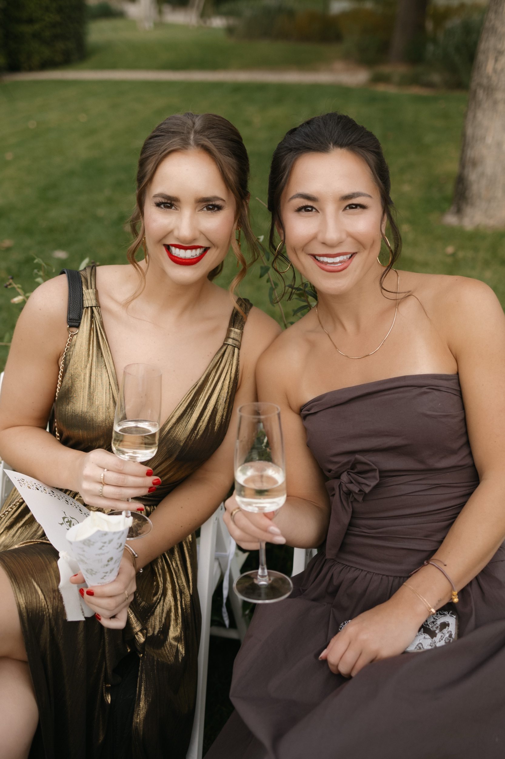 Ceremony chair details with white drapery at Ombroneta Villa Italy by Marco Wang