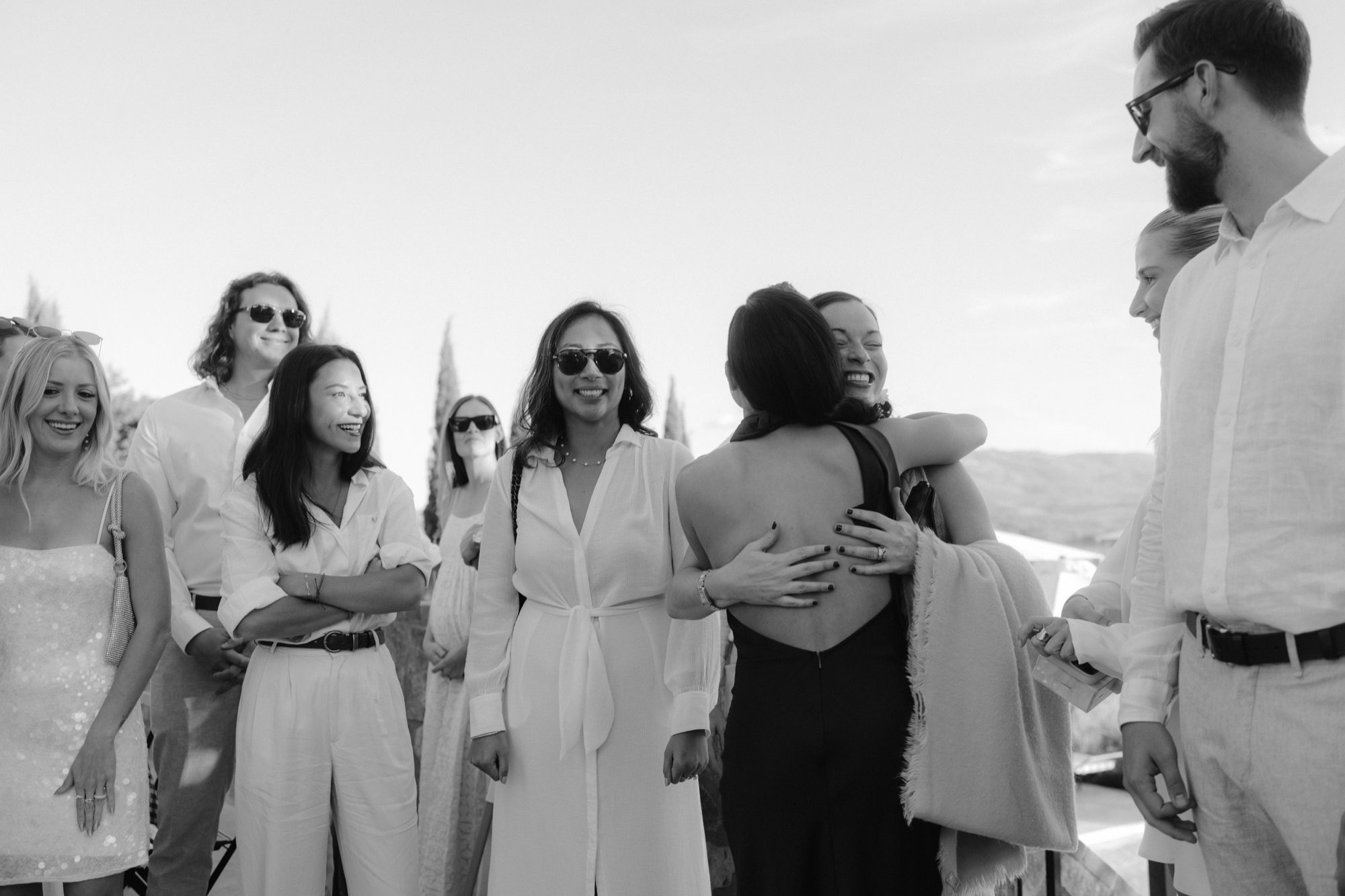 Candlelit al fresco dinner under Tuscan sky at Ombroneta Villa wedding