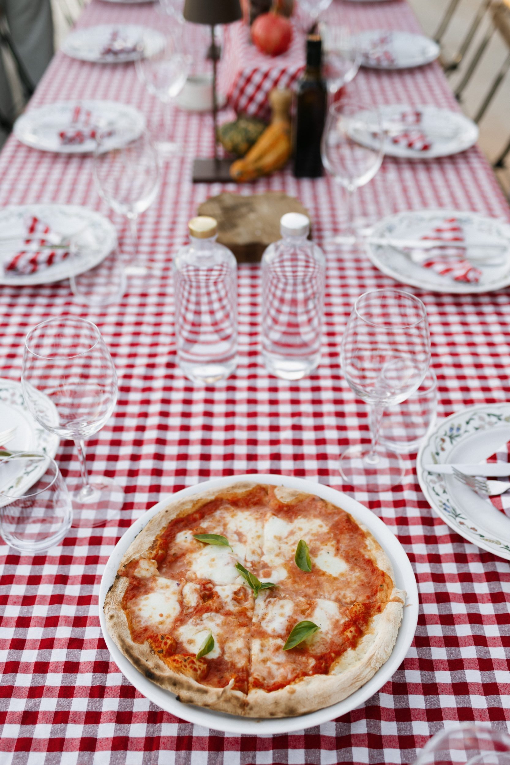 Sunset portrait of bride and groom at Italian villa wedding by Marco Wang