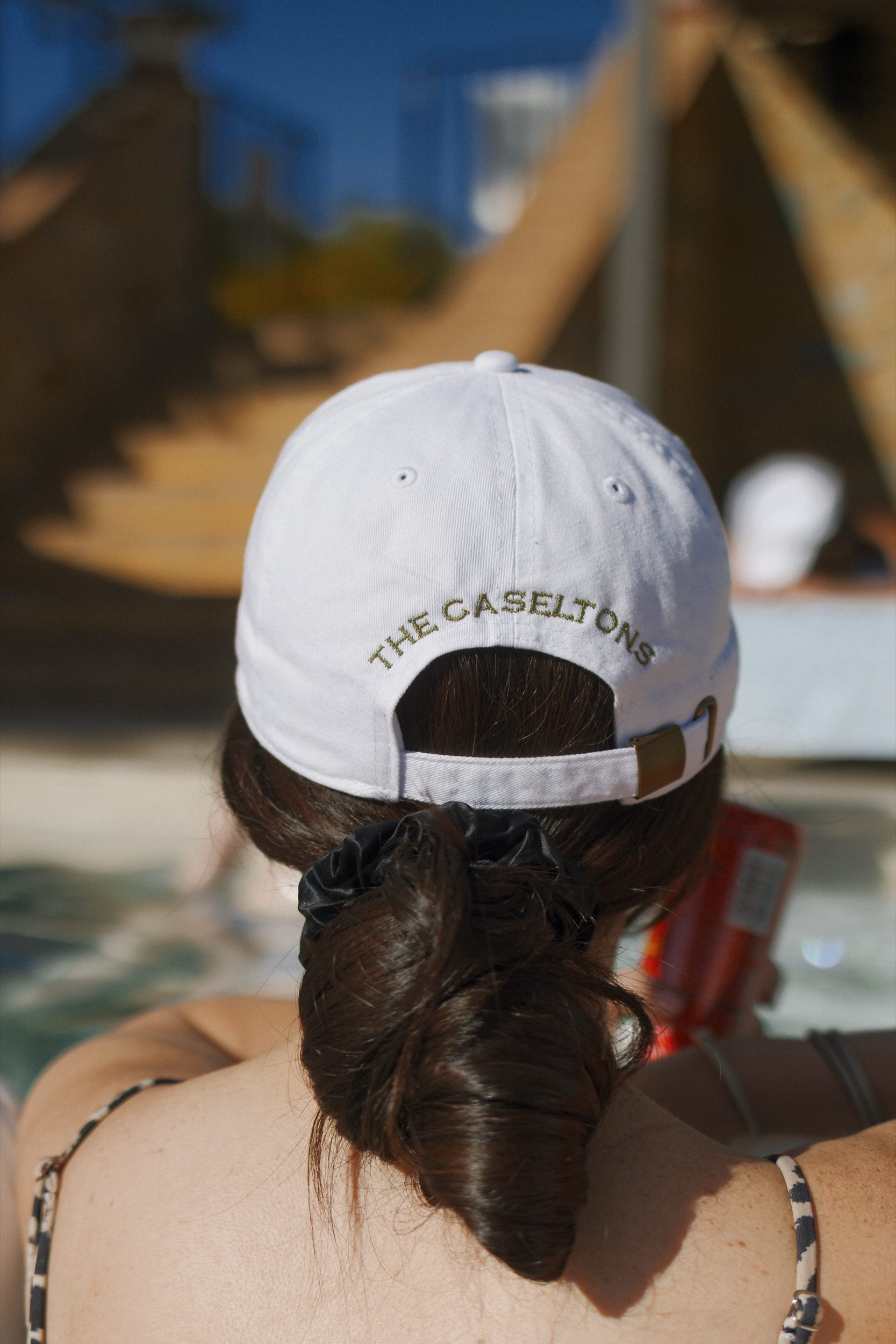 Couple portrait by the infinity pool overlooking Tuscan countryside by Marco Wang Photography