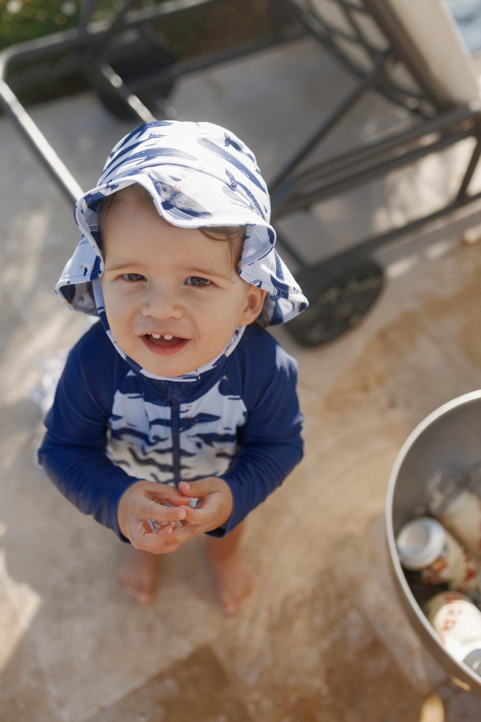 Floating in the villa pool with panoramic views of Italian countryside