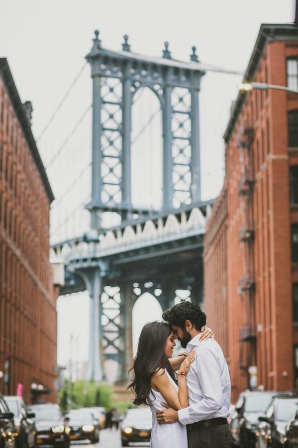 Kavita and Amit at Manhattan Bridge, DUMBO Brooklyn